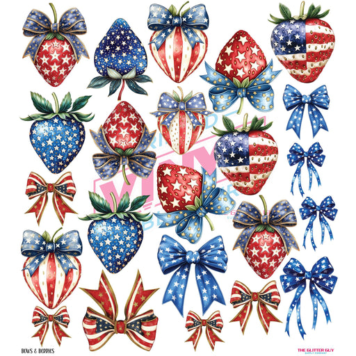 Bows & Berries - Premade Gang Sheet | Gang Sheet from The Glitter Guy