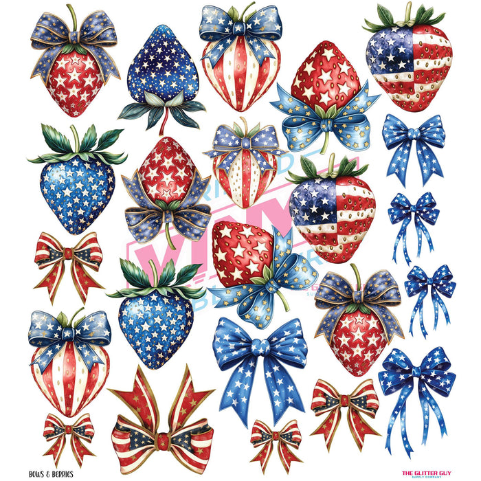 Bows & Berries - Premade Gang Sheet | Gang Sheet from The Glitter Guy