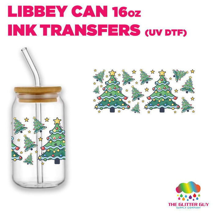 Libbey Can Wrap 16oz - Ink Transfers | Decorated Trees