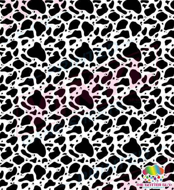 Classic Cow Print | 10" x 10" Ink Transfer Sheet | UVDTF from The Glitter Guy
