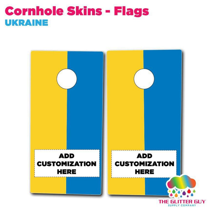 Cornhole Skins - Flags | Printed Dept from The Glitter Guy