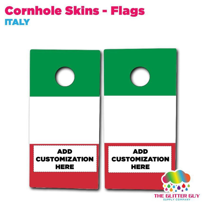 Cornhole Skins - Flags | Printed Dept from The Glitter Guy