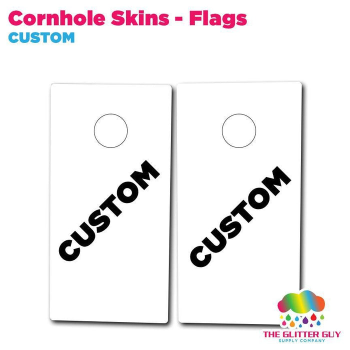 Cornhole Skins - Flags | Printed Dept from The Glitter Guy