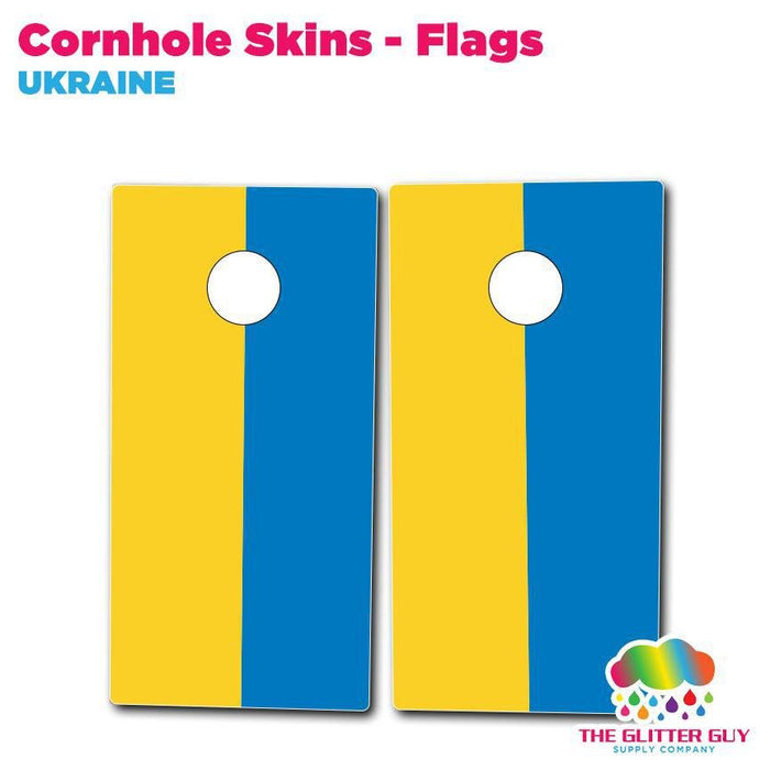 Cornhole Skins - Flags | Printed Dept from The Glitter Guy