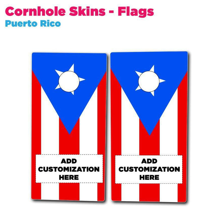 Cornhole Skins - Flags | Printed Dept from The Glitter Guy