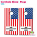 Cornhole Skins - Flags | Printed Dept from The Glitter Guy