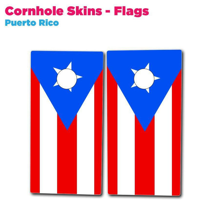 Cornhole Skins - Flags | Printed Dept from The Glitter Guy