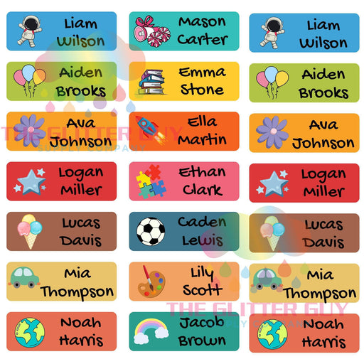 Custom Name Labels | from The Glitter Guy