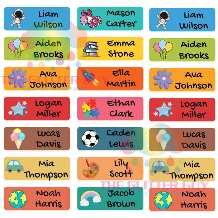 Custom Name Labels | from The Glitter Guy