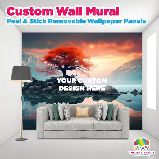 Custom Wall Mural | Removable Peel & Stick Wallpaper | from The Glitter Guy