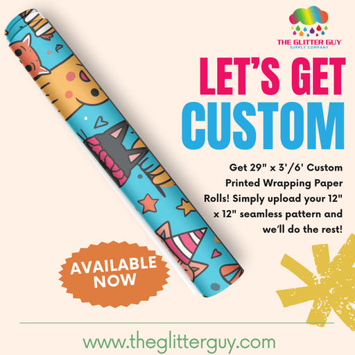 Custom Wrapping Paper | Printed Vinyl from The Glitter Guy