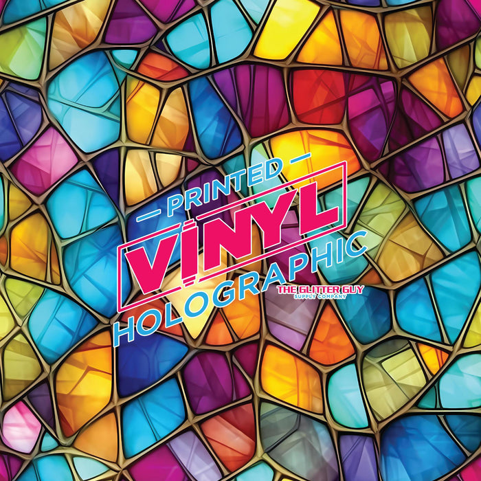Printed Vinyl - Stained Glass - Holographic