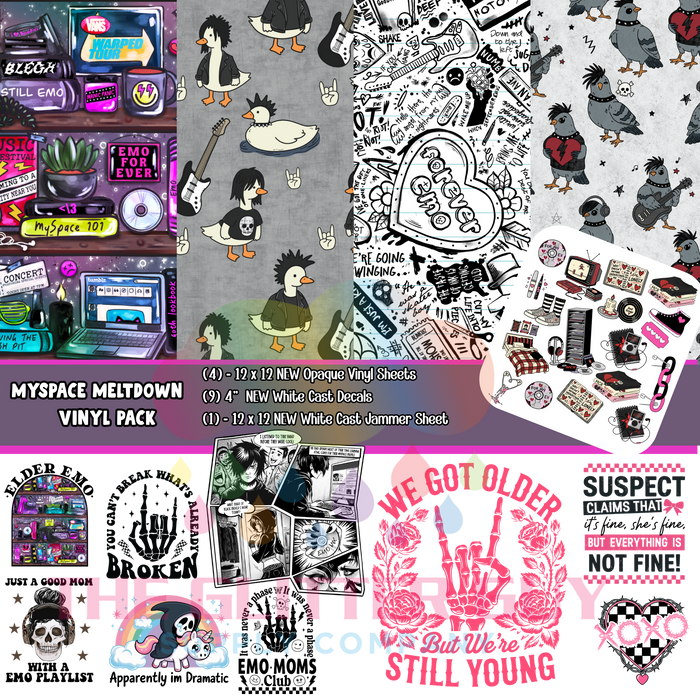 Myspace Meltdown - Printed Vinyl Bundle