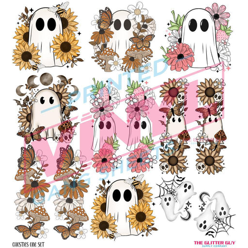 Ghosties One | Premade Gang Sheet | Gang Sheet from The Glitter Guy