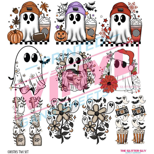 Ghosties Two | Premade Gang Sheet | Gang Sheet from The Glitter Guy