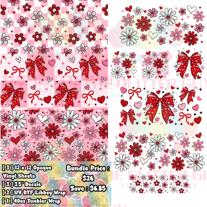 Grand Floral Love - Printed Vinyl Bundle | Printed Vinyl from The Glitter Guy