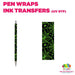 Green Web|Pen Wrap - Ink Transfers (UVDTF) | UVDTF from The Glitter Guy