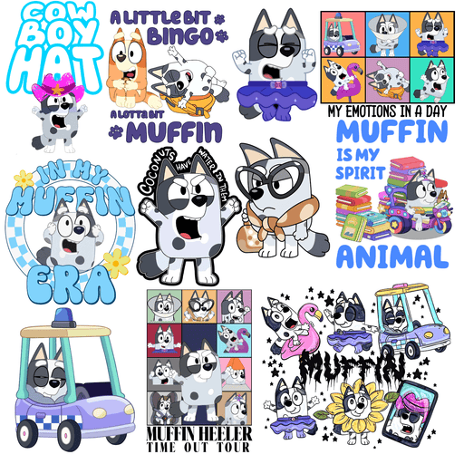 I Am Muffin - Premade Gang Sheet | Gang Sheet from The Glitter Guy