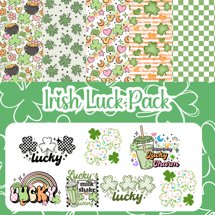Irish Luck - Printed Vinyl Bundle | Printed Vinyl from The Glitter Guy