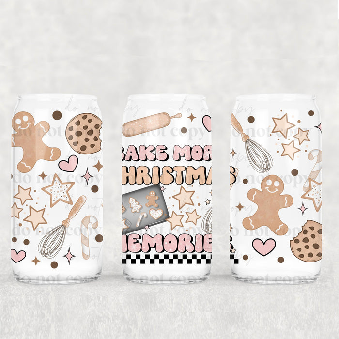 Libbey Can Wrap 16oz - Ink Transfers | Baking Memories | UVDTF from The Glitter Guy