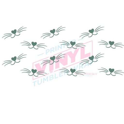 Libbey Can Wrap 16oz - Ink Transfers | Cat Whiskers | from The Glitter Guy