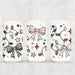 Libbey Can Wrap 16oz - Ink Transfers | Checkered Christmas Bows | UVDTF from The Glitter Guy