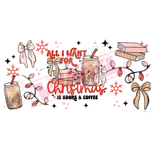 Libbey Can Wrap 16oz - Ink Transfers | Christmas Books | from The Glitter Guy