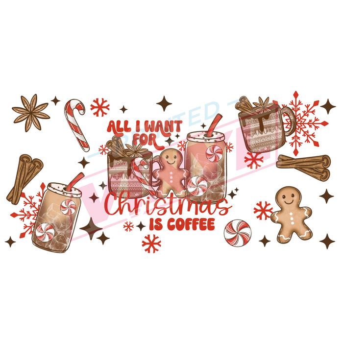 Libbey Can Wrap 16oz - Ink Transfers | Christmas Coffee | from The Glitter Guy