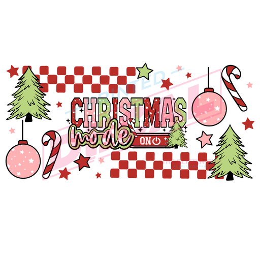 Libbey Can Wrap 16oz - Ink Transfers | Christmas Mode | from The Glitter Guy