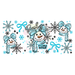Libbey Can Wrap 16oz - Ink Transfers | Cold Snowman Blue | from The Glitter Guy