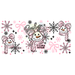 Libbey Can Wrap 16oz - Ink Transfers | Cold Snowman Pink | from The Glitter Guy