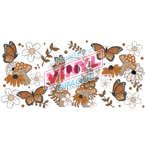 Libbey Can Wrap 16oz - Ink Transfers | Cottagecore Ghost | from The Glitter Guy