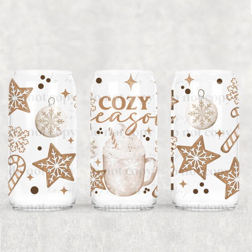 Libbey Can Wrap 16oz - Ink Transfers | Cozy Season | UVDTF from The Glitter Guy
