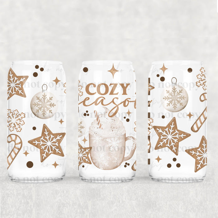 Libbey Can Wrap 16oz - Ink Transfers | Cozy Season | UVDTF from The Glitter Guy