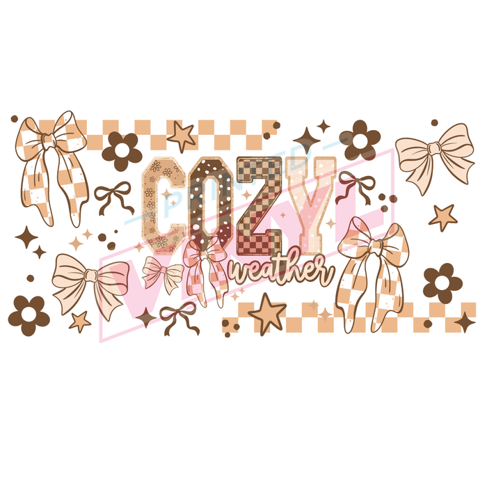 Libbey Can Wrap 16oz - Ink Transfers | Cozy | from The Glitter Guy