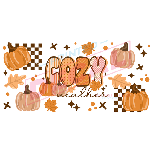 Libbey Can Wrap 16oz - Ink Transfers | Cozy Weather | from The Glitter Guy