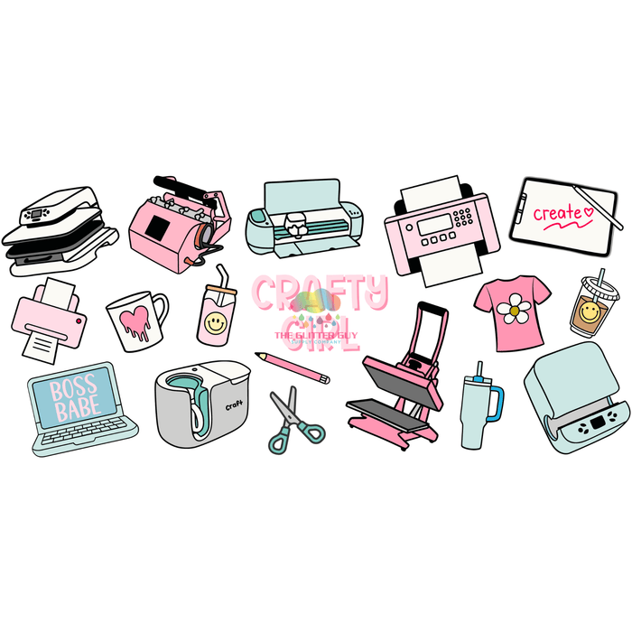 Libbey Can Wrap 16oz - Ink Transfers | Crafty Girl | from The Glitter Guy