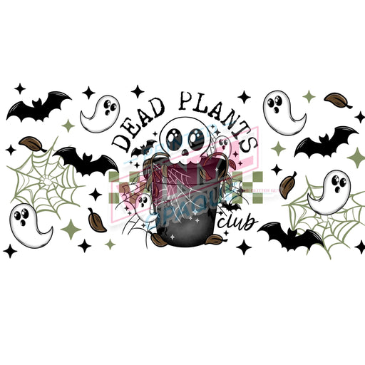 Libbey Can Wrap 16oz - Ink Transfers | Dead Plants | from The Glitter Guy