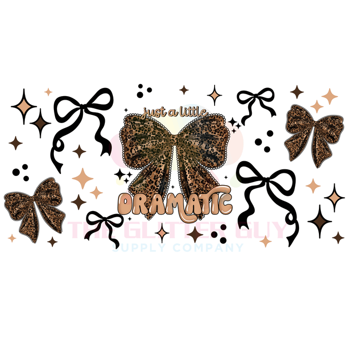 Libbey Can Wrap 16oz - Ink Transfers | Dramatic Bow | from The Glitter Guy