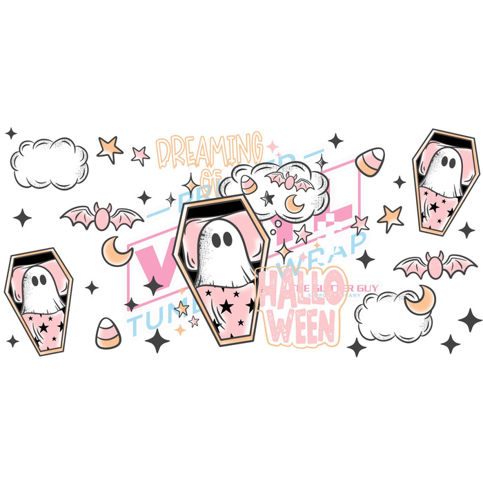 Libbey Can Wrap 16oz - Ink Transfers | Dreaming Of Halloween | from The Glitter Guy