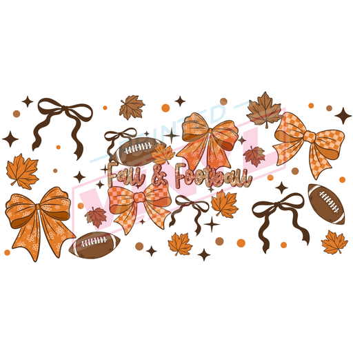 Libbey Can Wrap 16oz - Ink Transfers | Fall & Football | from The Glitter Guy