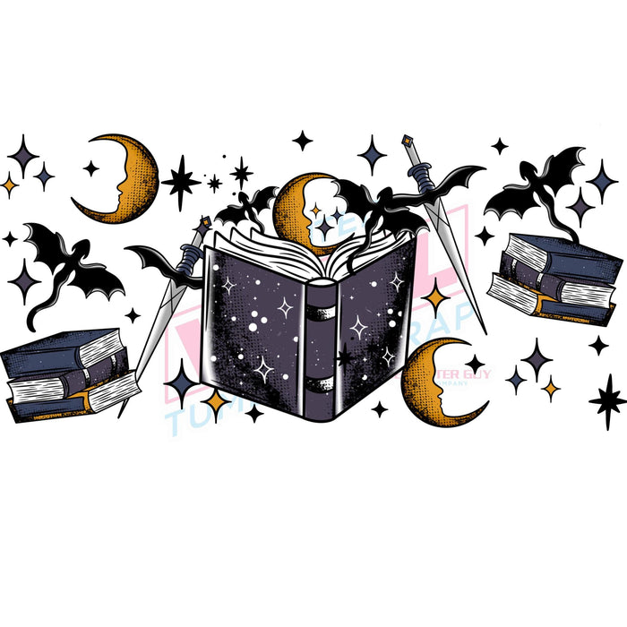 Libbey Can Wrap 16oz - Ink Transfers |Fantasy Books | from The Glitter Guy