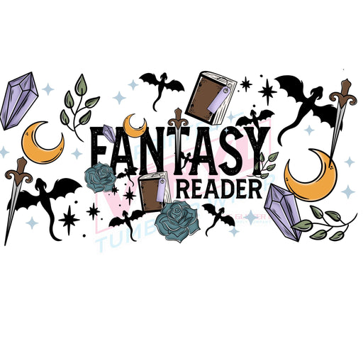 Libbey Can Wrap 16oz - Ink Transfers |Fantasy Reader | from The Glitter Guy