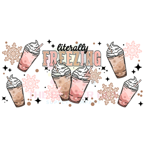 Libbey Can Wrap 16oz - Ink Transfers | Freezing Coffee | from The Glitter Guy
