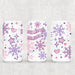 Libbey Can Wrap 16oz - Ink Transfers | Freezing Season Snowflakes | UVDTF from The Glitter Guy