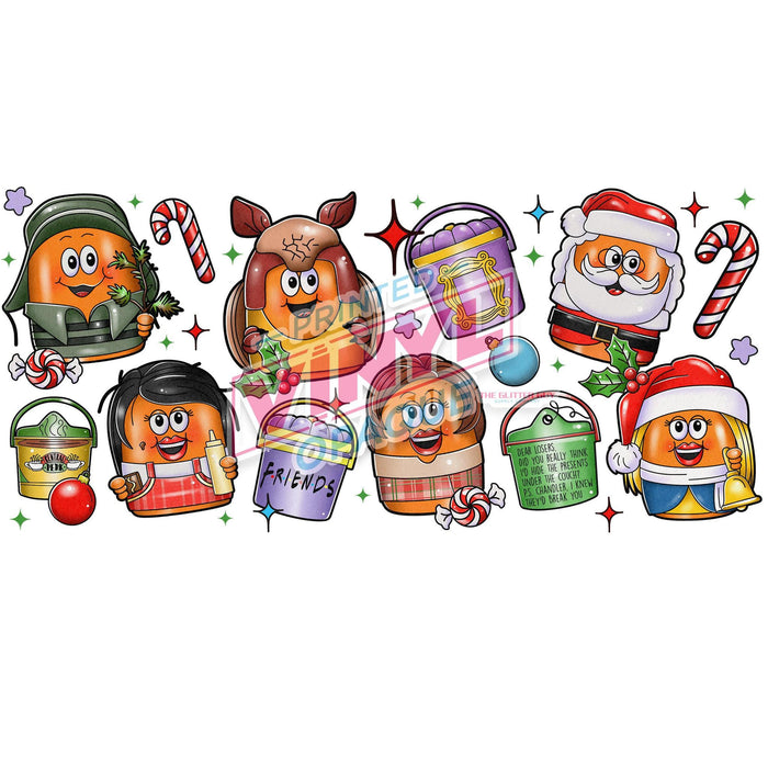 Libbey Can Wrap 16oz - Ink Transfers | Friend Nugs | from The Glitter Guy