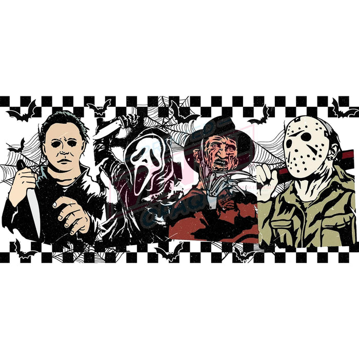 Libbey Can Wrap 16oz - Ink Transfers |Fright Night | from The Glitter Guy