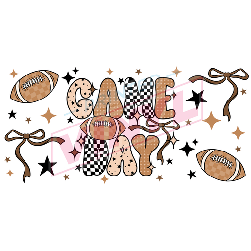 Libbey Can Wrap 16oz - Ink Transfers | Game Day | from The Glitter Guy