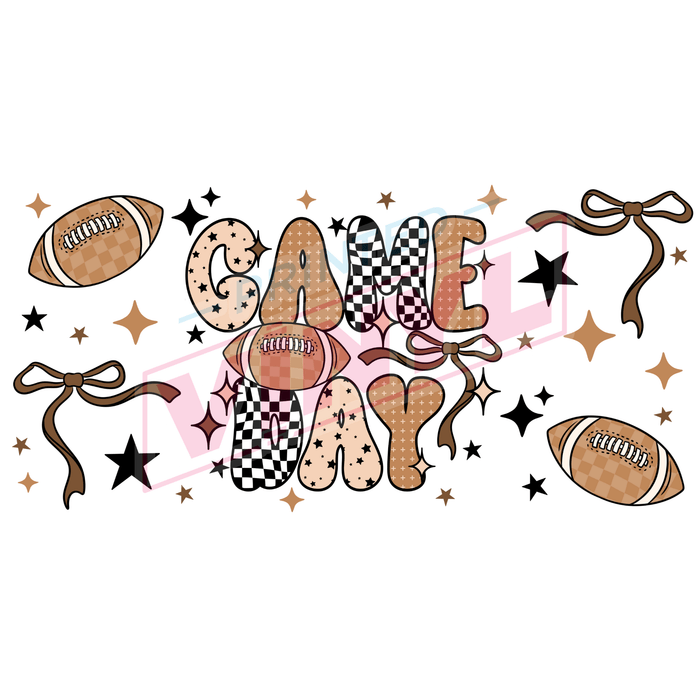 Libbey Can Wrap 16oz - Ink Transfers | Game Day | from The Glitter Guy