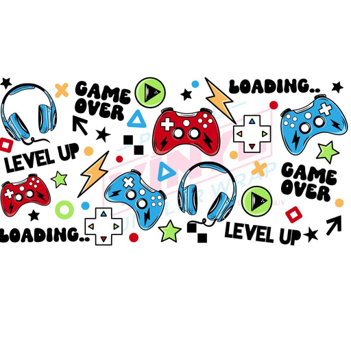 Libbey Can Wrap 16oz - Ink Transfers | Gamer | from The Glitter Guy